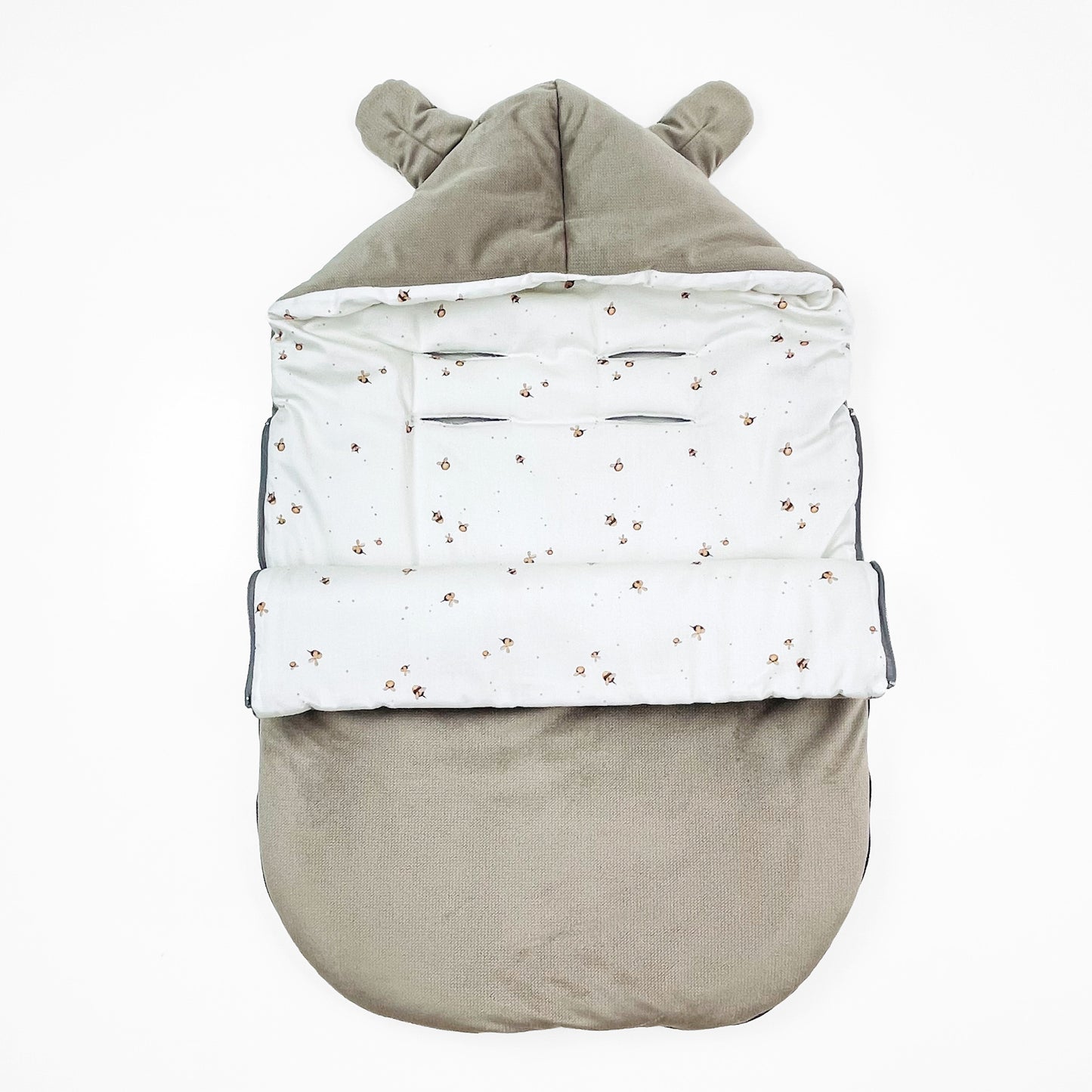 Winterfußsack für Babyschale Schlafsack BEIGE