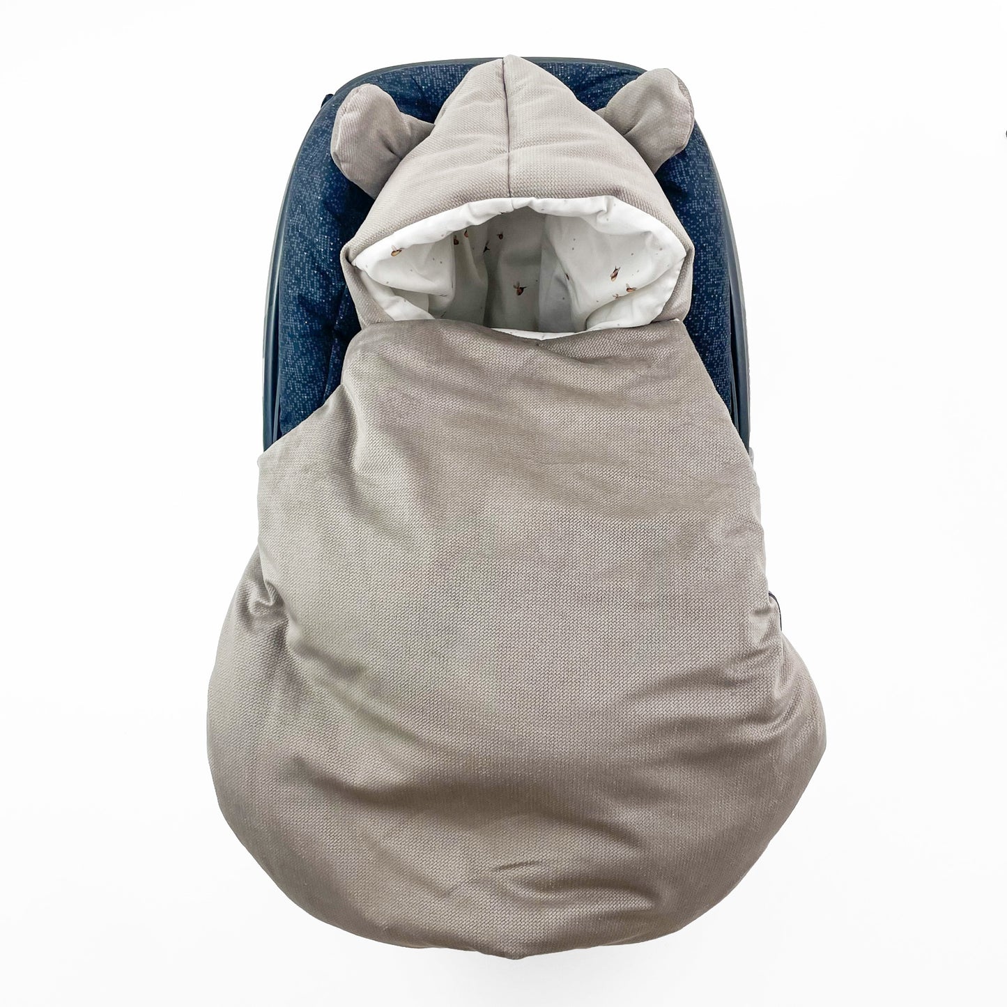 Winterfußsack für Babyschale Schlafsack BEIGE