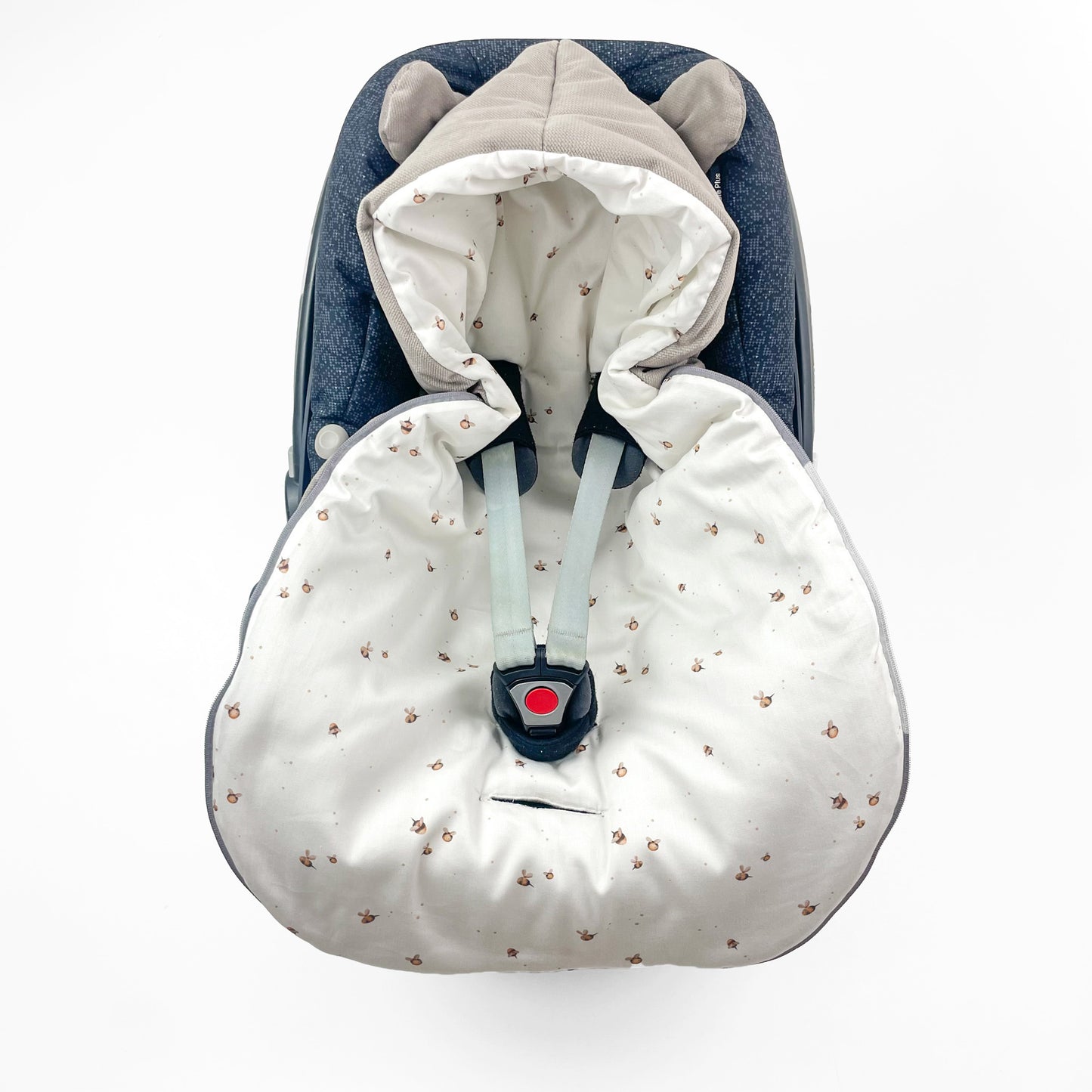 Winterfußsack für Babyschale Schlafsack BEIGE