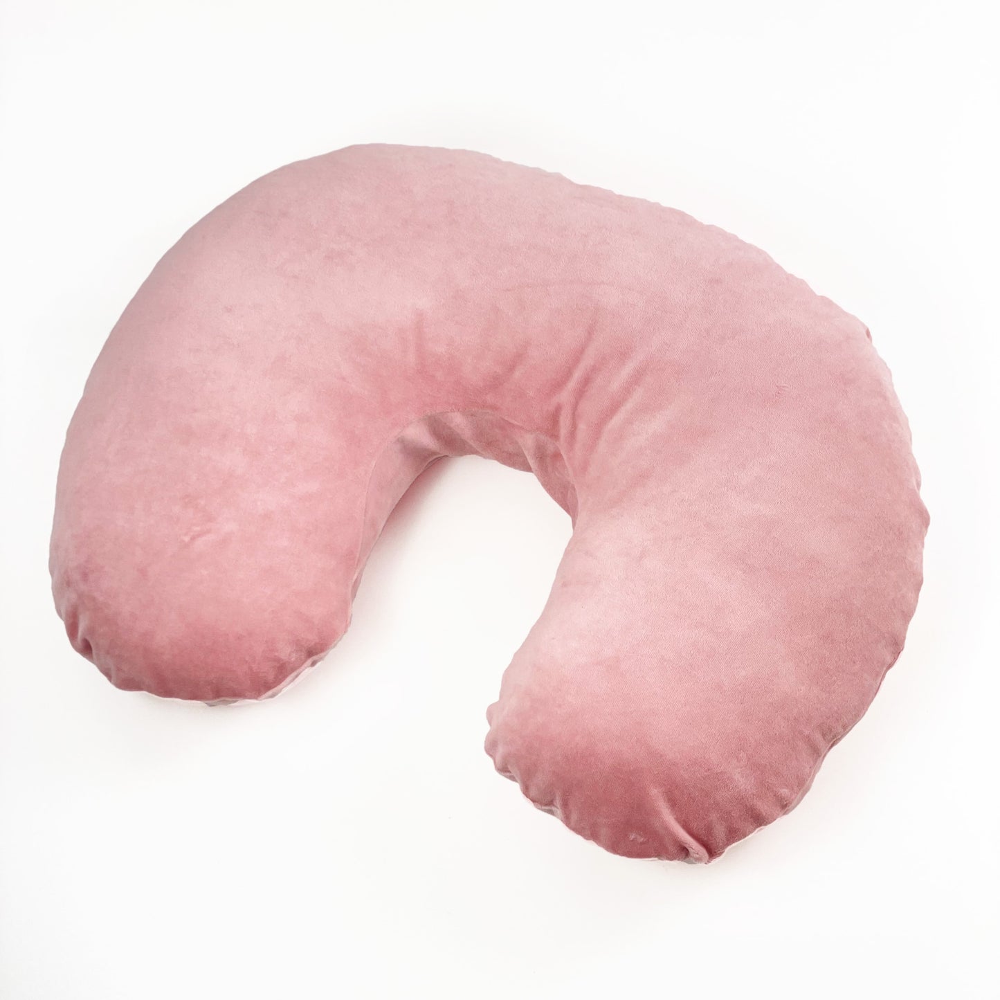 Stillkissen Premium Velour Stillkissen mit Bezug Babynestchen Kuschelnest Rosa