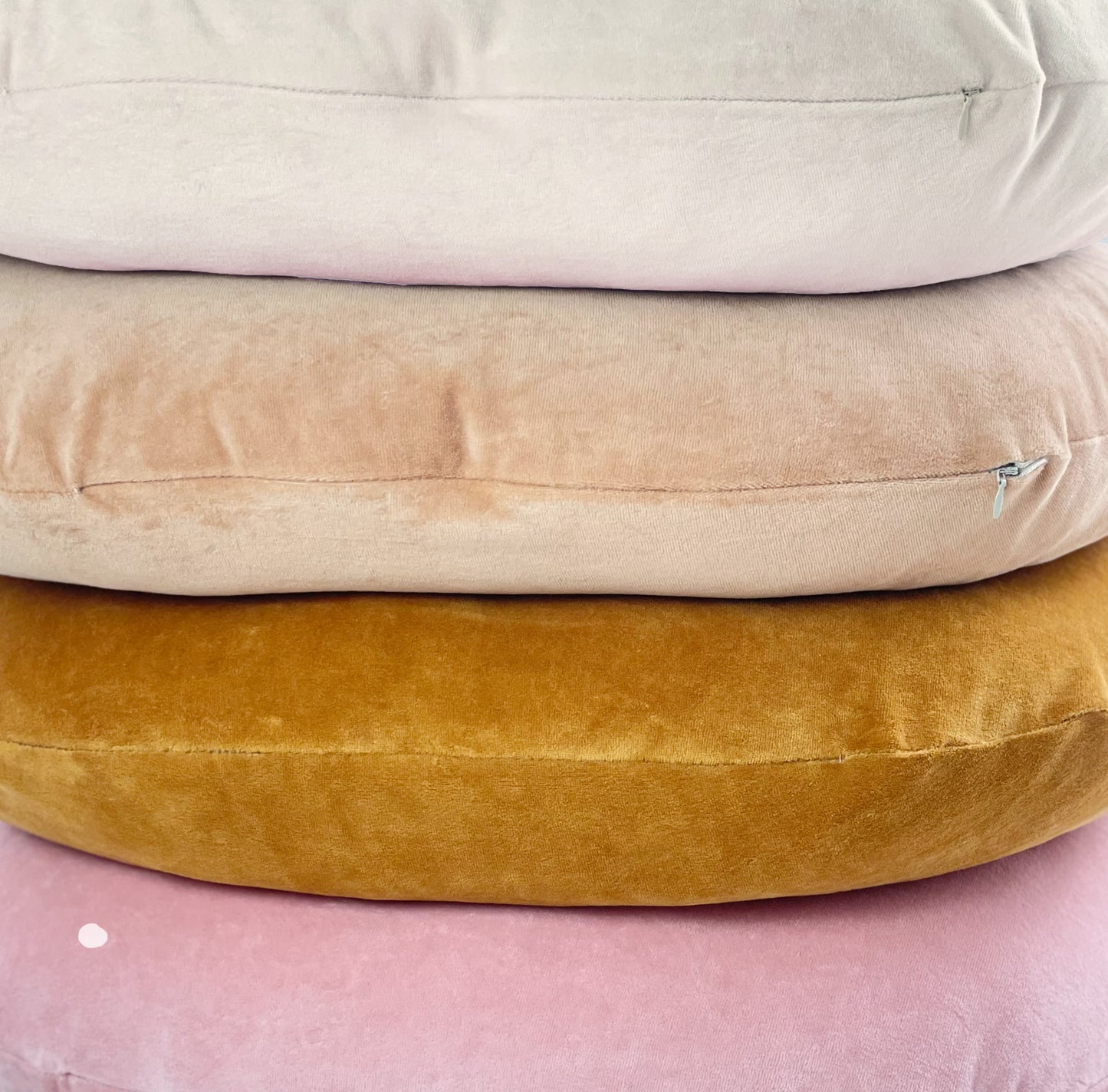 Stillkissen Premium Velour Stillkissen mit Bezug Babynestchen Kuschelnest Ecru