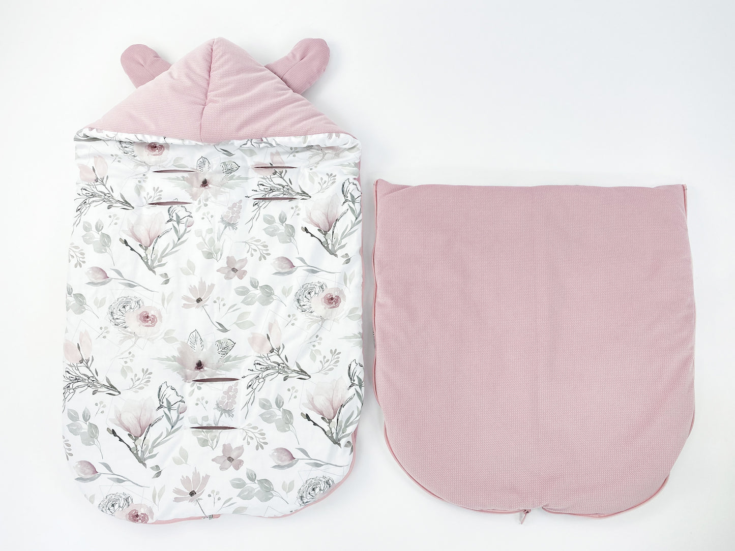 Winterfußsack für Babyschale Schlafsack FLOWERS