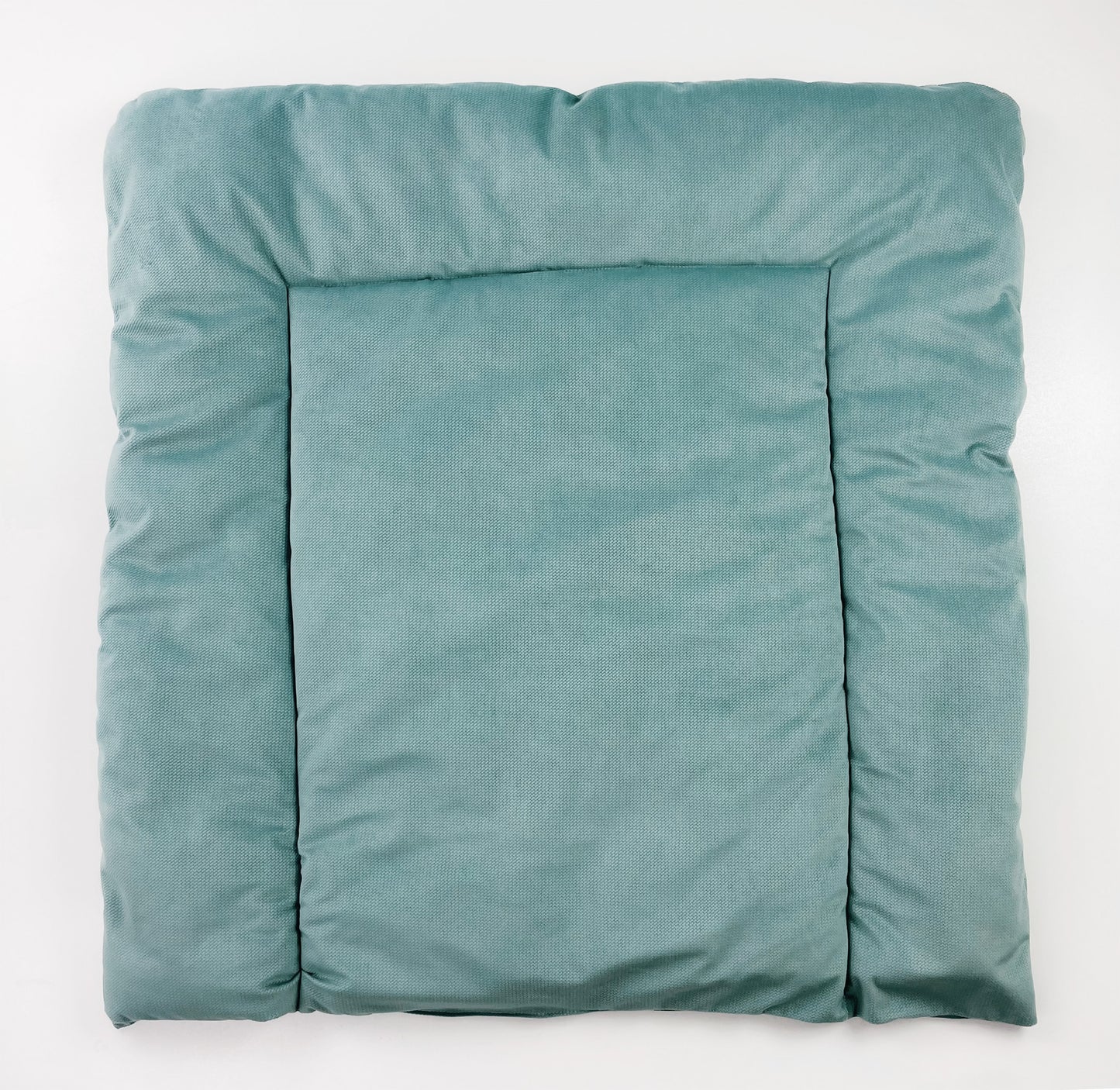 Wickelauflage Wickelunterlage 75x75 cm Velvet Samt Salbei Mädchen Junge Baby Kinder zweiseitig