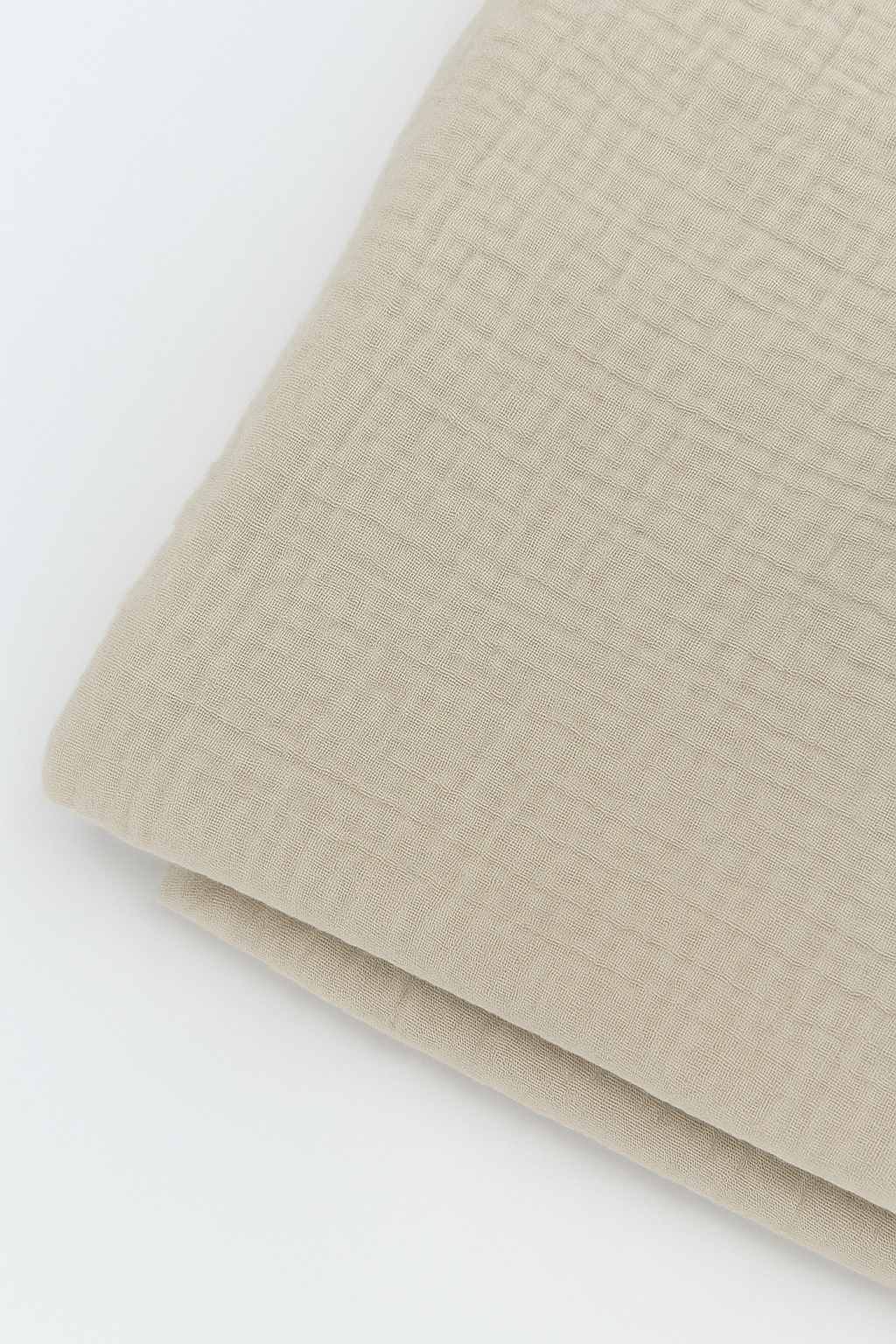 Wickelauflagenbezug 100% Baumwolle Musselin Bezug für Wickelauflage 85x75 und 75x75 cm – weicher Wickeauflagenüberzug, atmungsaktiv & waschbar (beige)