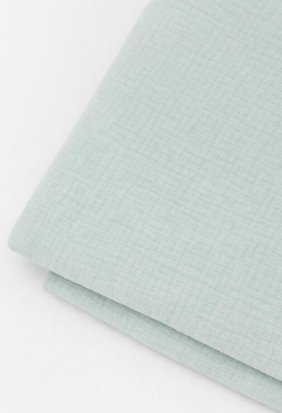 Wickelauflagenbezug 100% Baumwolle Musselin Bezug für Wickelauflage 85x75 und 75x75 cm – weicher Wickeauflagenüberzug, atmungsaktiv & waschbar (mint)