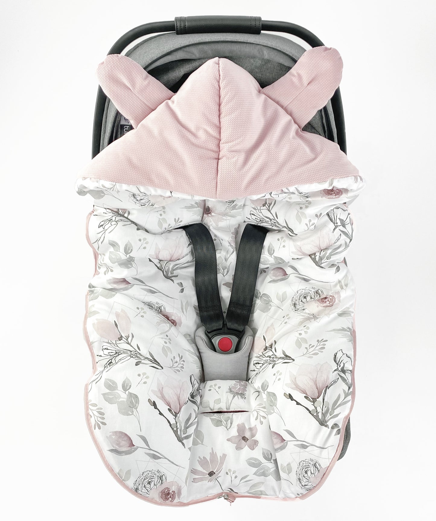 Winterfußsack für Babyschale Schlafsack FLOWERS